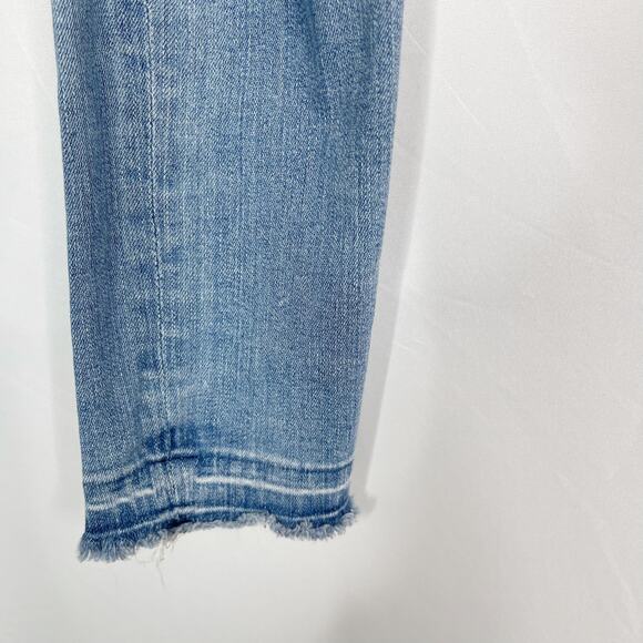 AG Adriano Goldschmied Womens 27 Legging Super Skinny Ankle Jean Ripped Open Hem - Picture 6 of 10